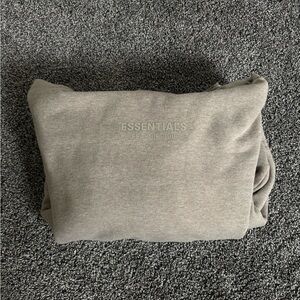 ESSENTIALS Fear of God Pullover Hoodie in Taupe